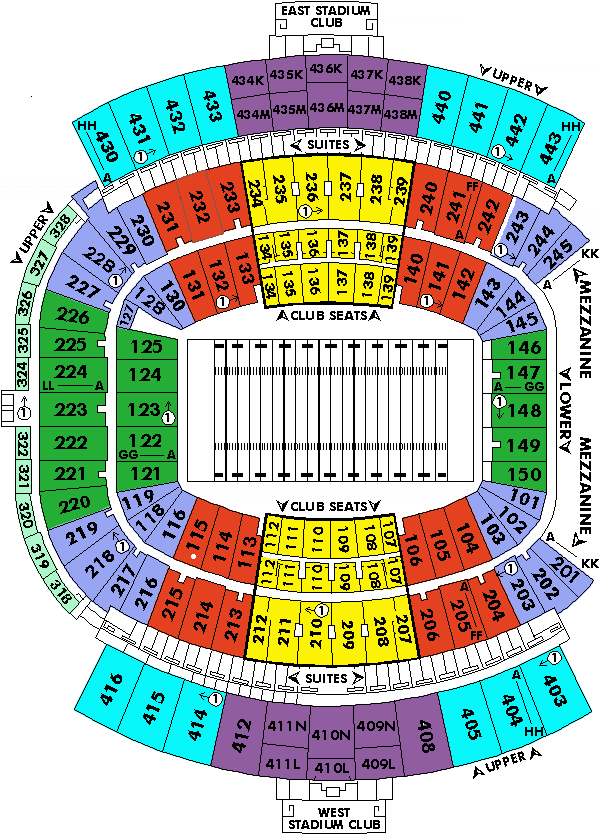 Seating Chart Jacksonville Jaguars Tickets